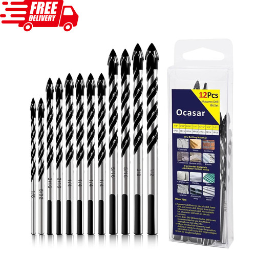 12pcs masonry drill - 12pcs,
