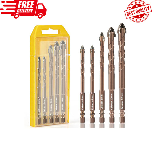 Pcs masonry drill bit - 5, set