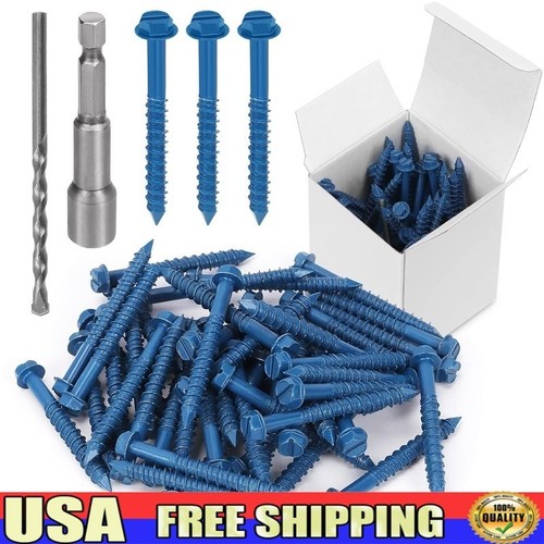 50pcs concrete screw anchors - screw,