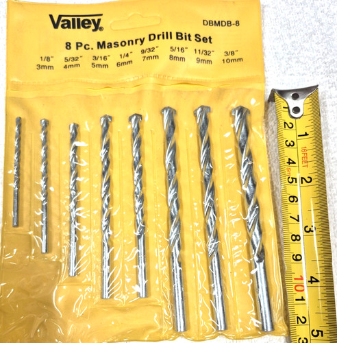 Masonry drill bits set - bits,