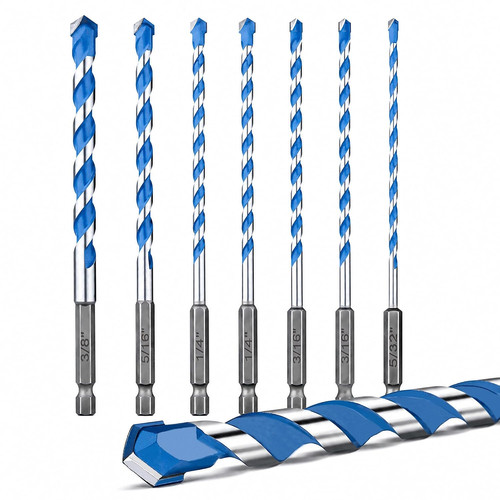Concrete drill bit - set,, 7-pc