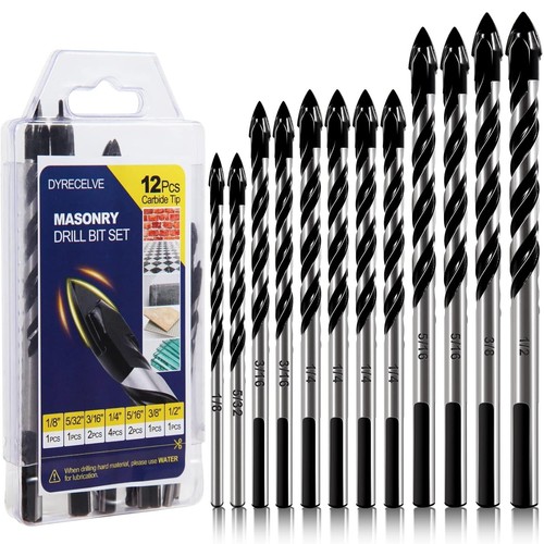 Pcs masonry drill bit - 12-pcs, set